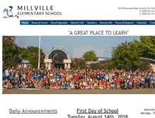 Tablet Screenshot of millvilleschool.net